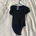 Free People Tops | Black V-Neck Bodysuit | Color: Black | Size: M