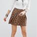 Free People Skirts | Free People Lovers Lane Mini Skirt | Color: Blue/Brown | Size: 12