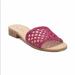 Kate Spade Shoes | Kate Spade Woven Leather Sandal, Pink, Sz 8 | Color: Pink | Size: 8