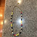 Kate Spade Jewelry | Long Beaded Kate Spade Necklace Gold Clasp | Color: Blue/Yellow | Size: Os