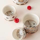 Anthropologie Kitchen | Anthropologie Bistro Tile Measuring Cups Set | Color: White | Size: Os