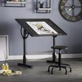 Inbox Zero Gumesindo Drafting Table Wood in Black | 36 H x 36 W x 24 D in | Wayfair 0943CFCBEBD64F189BBC4100FC7F42A5