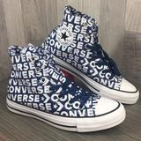 Converse Shoes | /Converse Ctas Hi Navy/White/Navy/White/Wh Men’s Sneakers | Color: Blue/White | Size: Various