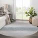White 60 x 0.08 in Area Rug - Ebern Designs Hemlat Abstract Gray/Ivory Area Rug Polyester | 60 W x 0.08 D in | Wayfair