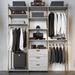 Martha Stewart California Closets® The Everyday System™ 84.75" W 20"D Closet System Walk-In Sets Wire/Metal/Manufactured Wood in Brown | Wayfair