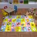 108 x 98 x 0.25 in Rug - Zoomie Kids Pierce ABC Alphabet Animal Educational Learning Game Play Non Slip Kids Rug Carpet Classroom Playroom Mat | Wayfair