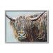 Union Rustic Whimsical Rainbow Hair Woolly Highland Cattle by Carolee Vitaletti - Graphic Art on Canvas Canvas | 11 H x 14 W x 1.5 D in | Wayfair