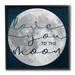 Ebern Designs Love You To Moon Lunar Night Sky Constellations Canvas in Blue | 12 H x 12 W x 1.5 D in | Wayfair 78D3463392A24837B4E8ACE2DF4B0D26