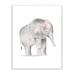 Indigo Safari Floral Crown Baby Elephant Soft Pink Grey Illustration | 15 H x 10 W x 0.5 D in | Wayfair DA3B60F2CED849C5A4E7EFC9954EC163