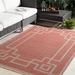 Red 71 x 0.01 in Area Rug - Sol 72 Outdoor™ Amherst Geometric Rust Area Rug, Polypropylene | 71 W x 0.01 D in | Wayfair CHLH6457 33013947
