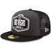 Men's New Era Graphite/Black Las Vegas Raiders 2021 NFL Draft On-Stage 59FIFTY Fitted Hat