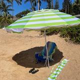 Heininger Holdings LLC 8' Deluxe Patio or Beach Umbrella w/ Carry Bag Metal in Green | 90 H in | Wayfair 1121