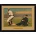 East Urban Home 'Trying to Catch Him Napping Baseball Card' Framed Graphic Art Print Paper in Green | 1 D in | Wayfair EASN6434 39515801