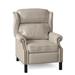 Bradington-Young Chippendale Faux Leather Recliner Fade Resistant/Genuine Leather in Brown | 43 H x 33 W x 36.25 D in | Wayfair