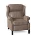 Bradington-Young Chippendale Faux Leather Recliner Fade Resistant/Genuine Leather in Brown | 43 H x 33 W x 36.25 D in | Wayfair