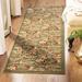 Green 27 x 0.43 in Area Rug - Winston Porter Carolane Floral Olive Indoor Area Rug, Polypropylene | 27 W x 0.43 D in | Wayfair ATGD3139 38696306