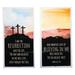 The Holiday Aisle® Church Resurrection Banner Set - Party Decor - 2 Pieces Plastic | 1 H x 9.25 W x 9.5 D in | Wayfair