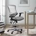 Calibrate Mesh Drafting Chair by Modway Upholstered/Mesh, Nylon in Gray | 42.5 H x 26.5 W x 27 D in | Wayfair EEI-3043-GRY