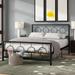 Ebern Designs Asanta Queen Platform Bed Metal in Black | 43 H x 61 W x 83.25 D in | Wayfair 9BE8B7F91EEA4E8A933C2FB67FA030CB