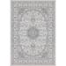 White 24 x 0.43 in Area Rug - Astoria Grand Attell Oriental Area Rug in Soft Cream/Grey Polypropylene | 24 W x 0.43 D in | Wayfair