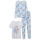 Amazon Essentials Disney | Marvel | Star Wars Mädchen Pyjama-Set (Früher Spotted Zebra), Weiß/Blau, Frozen/Magic, 5 Jahre