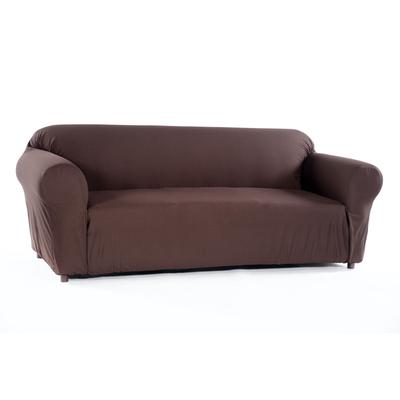Waffle Stretch Slipcover by Classic Slipcovers in Brown (Size SOFA)