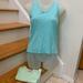 J. Crew Tops | 2 Tank Tops S/C2726- Aqua & Seafoam | Color: Tan | Size: Xxs