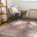 Dormont 2'7" x 7'3" Traditional Updated Traditional Farmhouse Black/Coral/Cream/Denim/Pink/Tan Washable Runner - Hauteloom