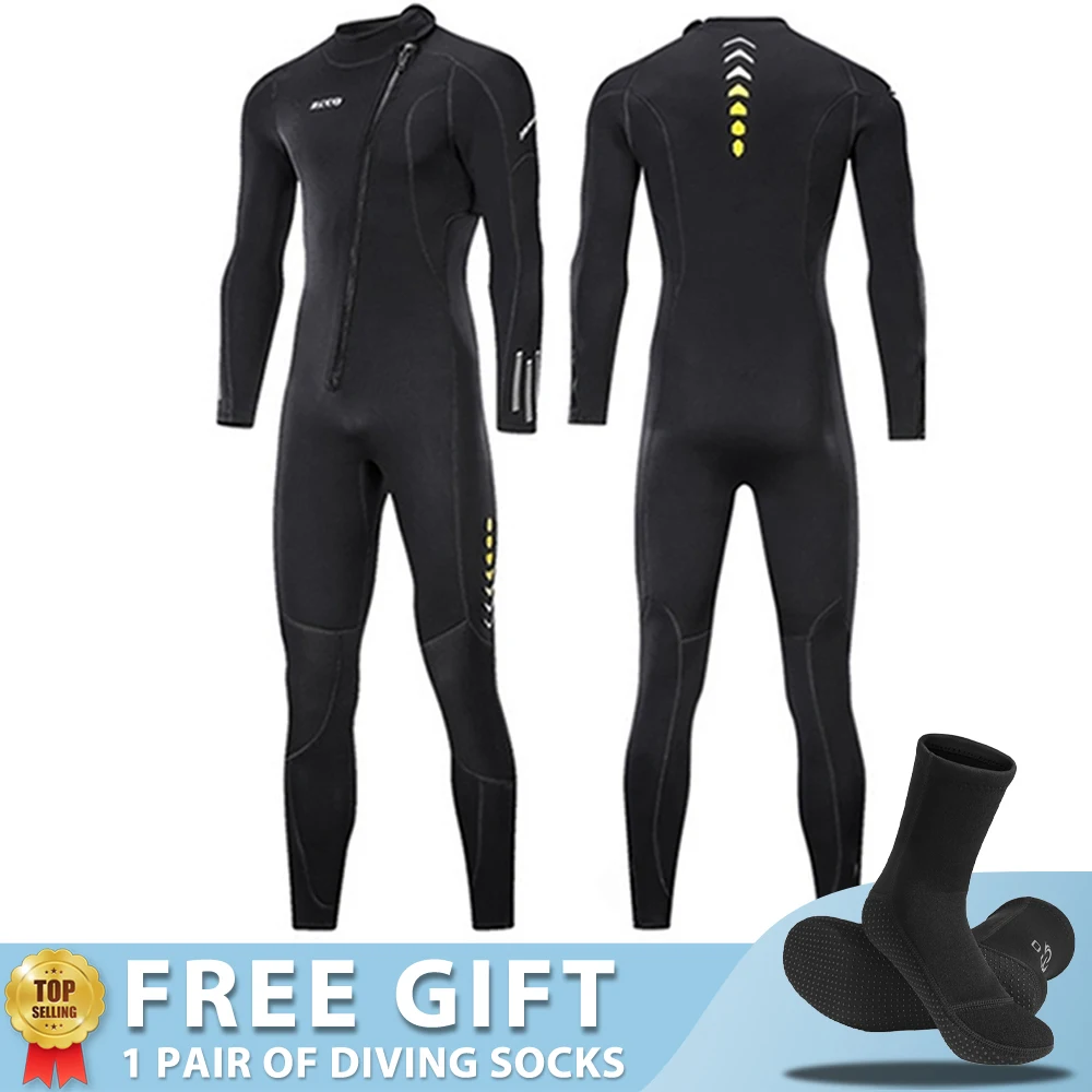 3MM Néoprène Combinaison de plongée Homme Surf Plongée Sous-Marine Équipement De Pêche Sous-Marine Chasse Sous-Marine Kitesurf Maillots De Bain Équipement De Combinaison