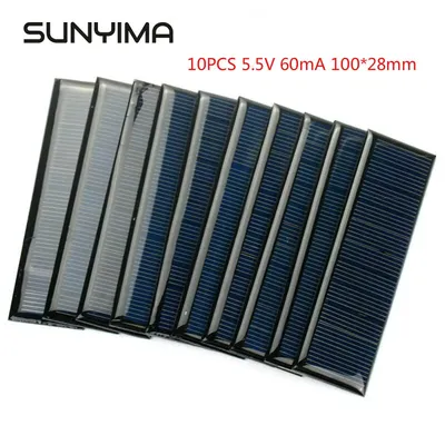 StalYIMA-Panneau Solaire Polycristallin Mini Cellules Solaires Portables Chargeur Solaire DIY Sun