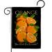 Breeze Decor Sweet Orange Garden Flag Fruits Food 13 X18.5 Inches Double-Sided Decorative House Decoration Yard Banner in Black/Orange | Wayfair