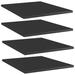 Ebern Designs Floating Shelves Wall Shelving Wall Mounted Shelves Display Wall Units, Wood in Black | 0.6 H x 15.7 W x 19.7 D in | Wayfair