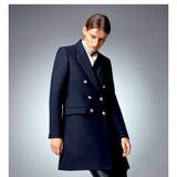 Zara Jackets & Coats | !!! Navy Blue Zara Coat Gold Buttons !!! | Color: Blue | Size: L