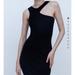 Zara Dresses | !!! Zara Mini Bodycon Dress !!! Shoulder Cut Out | Color: Black | Size: S