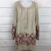 Anthropologie Dresses | Anthropologie What Goes Around Comes Around Dress | Color: Cream/Pink | Size: M