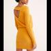 Free People Dresses | Free People On The Rooftop Mini Dress | Color: Gold/Yellow | Size: Xs