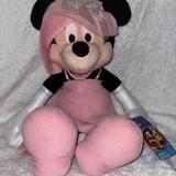 Disney Other | Disney Minnie Mouse Stuffed Toy | Color: Black/Pink | Size: Os