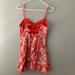 Free People Dresses | Free People Rose Print Mini Dress | Color: Orange/Red | Size: 8