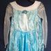 Disney Costumes | Disney Elsa Costume Frozen Movie Dress + Cape | Color: Blue/White | Size: Large