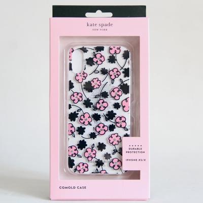 Kate Spade Cell Phones & Accessories | Kate Spade New York Jeweled Floradoodle Iphone Xs/ | Color: Black/Pink | Size: Apple Iphone Xs/X