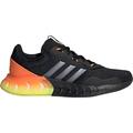 adidas Herren Kaptir Super Freizeitschuh, Größe 45 ⅓ in Schwarz/Grau/Orange/Gelb