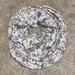 American Eagle Outfitters Accessories | Floral Infinity Scarf | Color: Gray/White | Size: Os