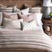 Eastern Accents Chilmark by Thom Filicia Striped Euro Sham 100% Cotton in Brown/Gray | 27 H x 27 W x 8 D in | Wayfair 7P1-TF-EUS-34