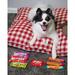 Harry Barker Buffalo Check Envelope Dog Bed Polyester/Recycled Materials in Red/White | 2 H x 36 W x 26 D in | Wayfair 28-2474-04