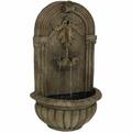 Astoria Grand Dupuis Polystone Outdoor Wall Fountain in Brown | 27 H x 16 W x 10 D in | Wayfair 095FB36179244013BC49005F9495210C