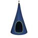 Costway 32 Inch Kids Nest Swing Chair Hanging Hammock Seat for Indoor Outdoor-Blue