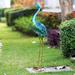 Exhart Metallic Coastal Crane Garden Statue, 14 by 38 Inches Metal | 38.5 H x 14.5 W x 6.5 D in | Wayfair 15990-RS