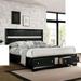 Rosdorf Park Ireneus Low Profile Storage Platform Bed Metal in Black | 50.25 H x 83.13 W x 83.13 D in | Wayfair 50820B972D764EC9AF13BDC54DDF12F4