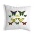 August Grove® Jattin Multi Butterflies Outdoor Square Pillow Cover & Insert Polyester/Polyfill blend | 18 H x 18 W x 6 D in | Wayfair