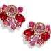 Kate Spade Jewelry | Kate Spade Reflecting Pool Cluster Studs Red Pink Multi | Color: Pink/Red | Size: Os